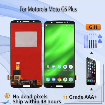 Оригинални LCD дисплей за Motorola MOTO G6, Плюс Замяна на екрана на дисплея LCD сензорен екран Ремонт на счупения екран с помощта на безплатни инструменти