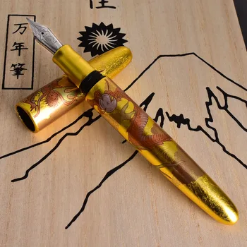 Писалка Wancher Dream Pen Dragon Rising Sun Лак/Urushi/Maki-e/Чернильная Дръжка на Ръчната Работа За Писане