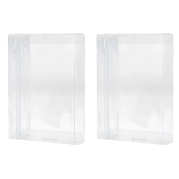 Прозрачна Пластмасова витрина от PET пластмаса, защитен калъф, ръкави, джоб за SNES/N64 CIB, Кутия за касети за игри в опаковка