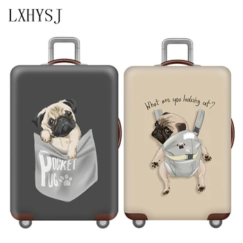 Разтеглив, калъфи за защита на багаж с домашен любимец модел, чанта за багаж, подходящ за 18-32 инчов куфара, прахоустойчив, калъф, аксесоари за пътуване