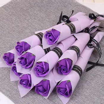 Романтична Роза, изкуствени цветя, Екологични Многоцветен Букет, Украса за вашата сватба парти, Подарък за годишнина на Фестивала за жени
