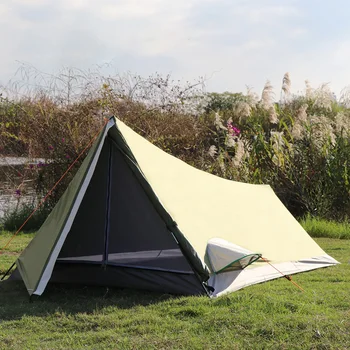 Сверхлегкая водоустойчив солнцезащитная двупластова преносима туристическа палатка за пътуване