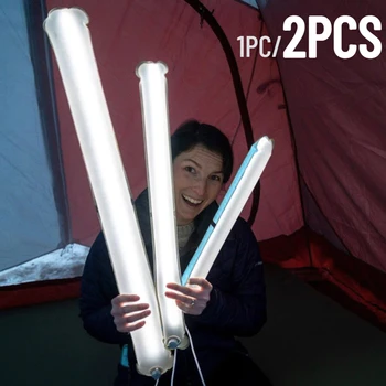 Сгъваеми светлини Worklight Къмпинг Фенер с храненето Палатка Отбивка за пътуване Надуваем Къмпинг Лампа на открито 1/2 елемента
