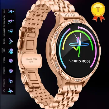 Смарт часовници Дамски IP68 спортни Ръчни Часовници сърдечната Честота кръвно налягане Bluetooth Часовник Гривна 2020 Дамски Часовници pk KW20 Smartwatch