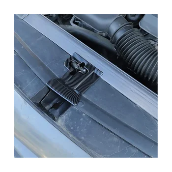 Тампон защитно покритие на ключалка на капака на двигателя от въглеродни влакна за Dodge