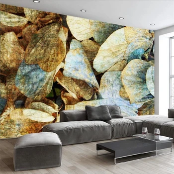 Тапети beibehang, рисувани Стенни [По поръчка, хол, спалня, разтегателен, на фона на телевизор, Абстрактно винтажное украса във формата на цвете, пеперуда, листата