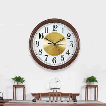 Творчески безшумни стенни часовници скандинавски лукс За Спални Дървени Големи стрелци стенни Часовници със Стилен Reloj De Pared Minimalist Deco WK50WC