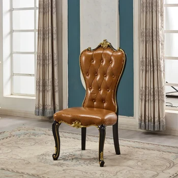 Трапезни столове в скандинавски стил за дневната, Модерни домашни трапезни столове, Релаксираща лукс, Дизайнерски италиански мебели Sillas HY