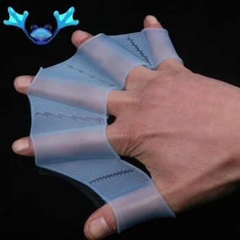 Ципести ръкавици за плуване, 2 броя, плавници за ръце, под формата на Жаба