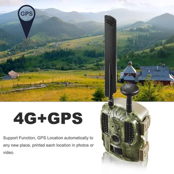 Цифров Ловна Пътека Камера, 4G GPS Безжична Камера Дивата Природа 12MP 1080P Видео Водоустойчив Фотоловушки за Нощно Виждане IP66
