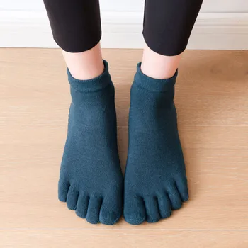 Чорапи с пет пръста, Дамски Чорапи със средна дължина, Пролетно-есенни Тънки Памучни Дамски Чорапи с Разцепени Пръсти, Дезодорирующие Чорапи, Абсорбиращи потта